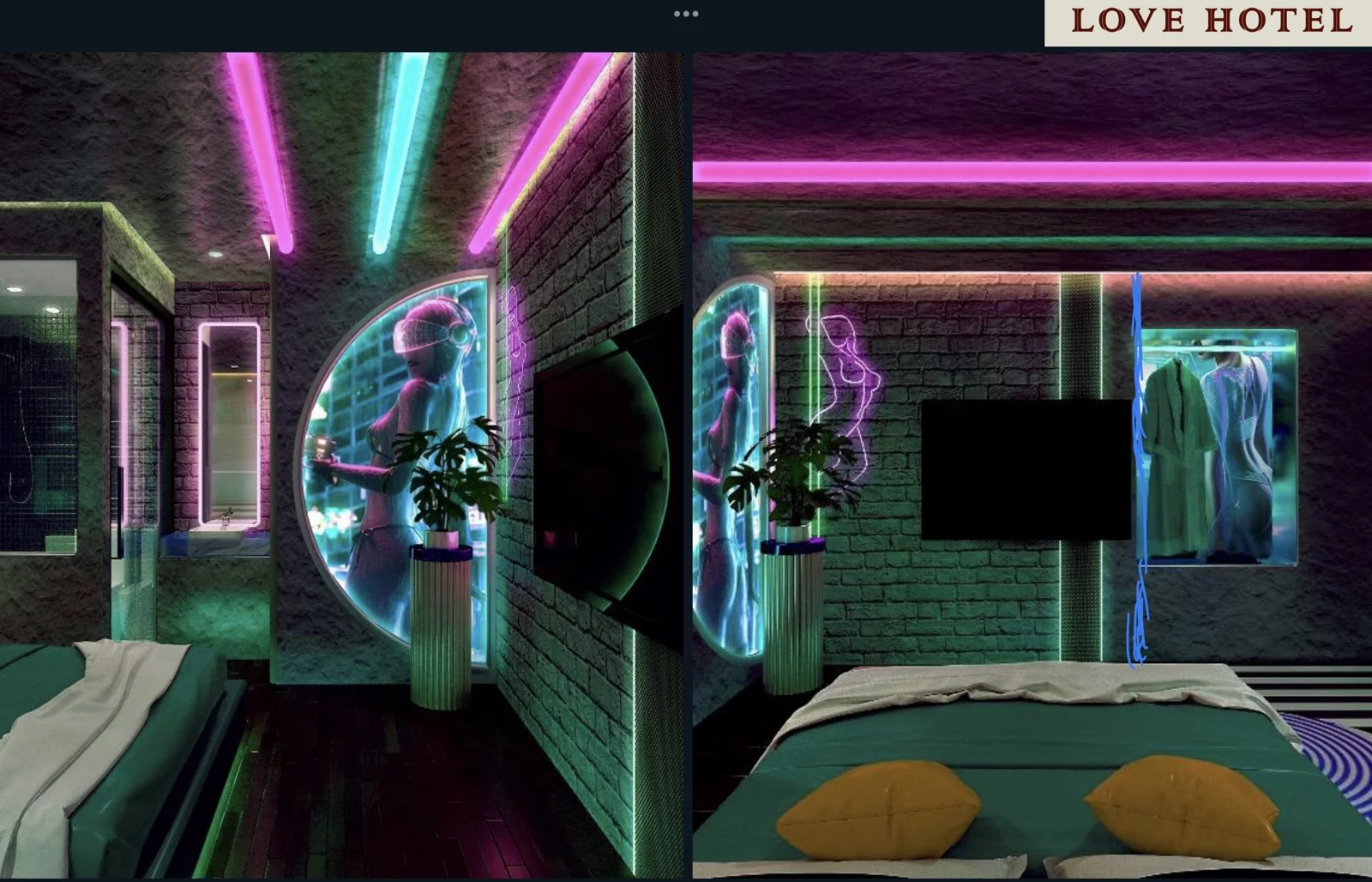 Neon Room - góc nhìn 2